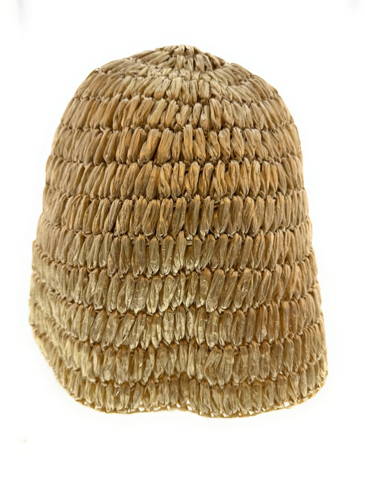 Dolce & Gabbana  Ivory  Woven Straw Bucket Hat - Chic Summer Beach Hat-M-Adult M