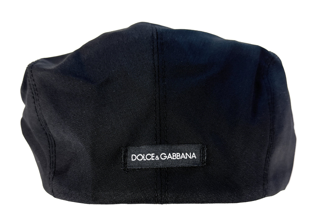 Dolce & Gabbana Anthracite Flat Cap – Wool Blend Classic Headwear