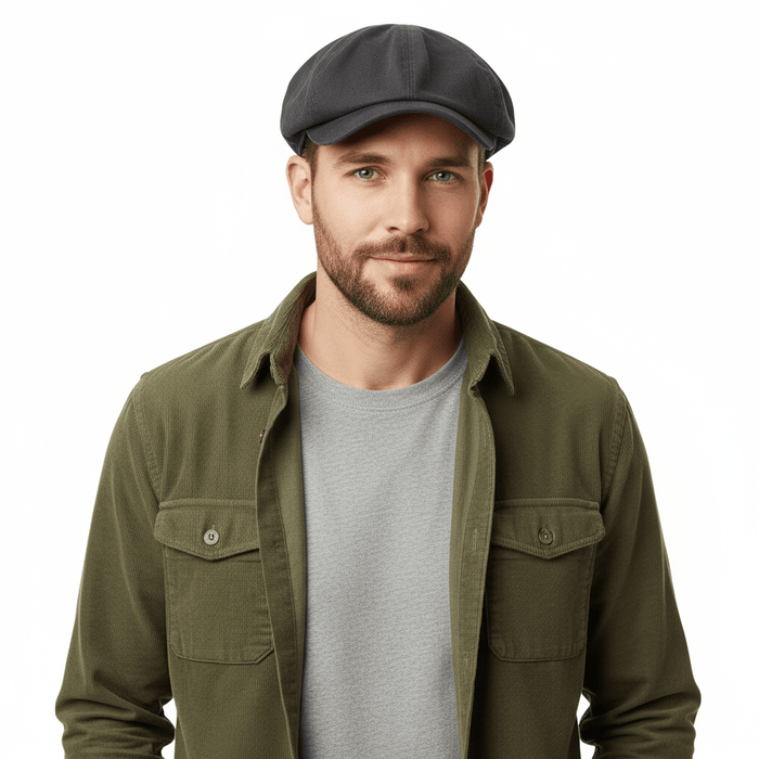Dolce & Gabbana  Light Grey  Cotton Textured Vintage Flat Cap-58