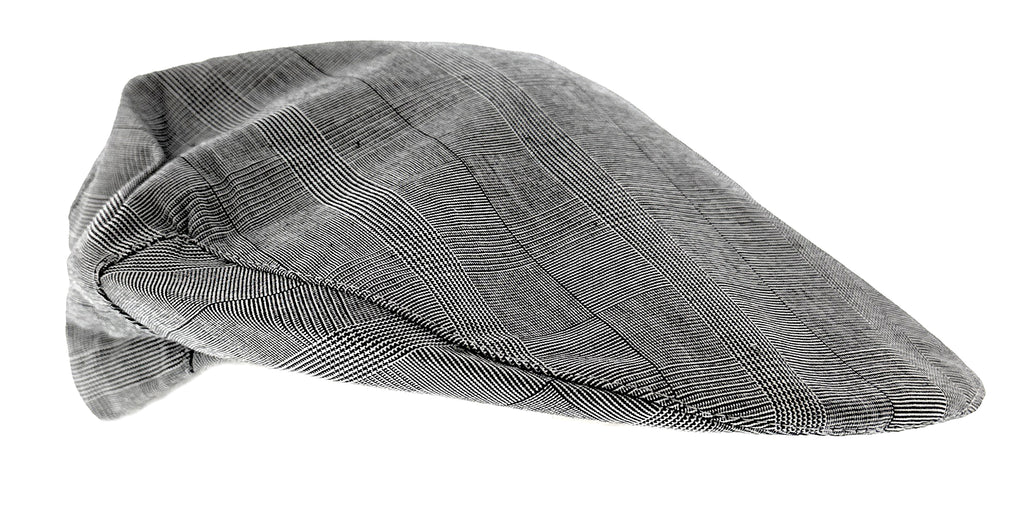 Dolce & Gabbana  Light Grey Fine Plaid Flat Cap-58