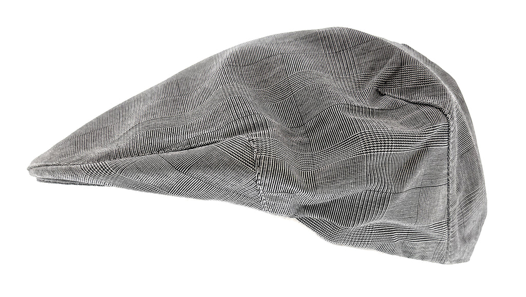 Dolce & Gabbana  Light Grey Fine Plaid Flat Cap-58