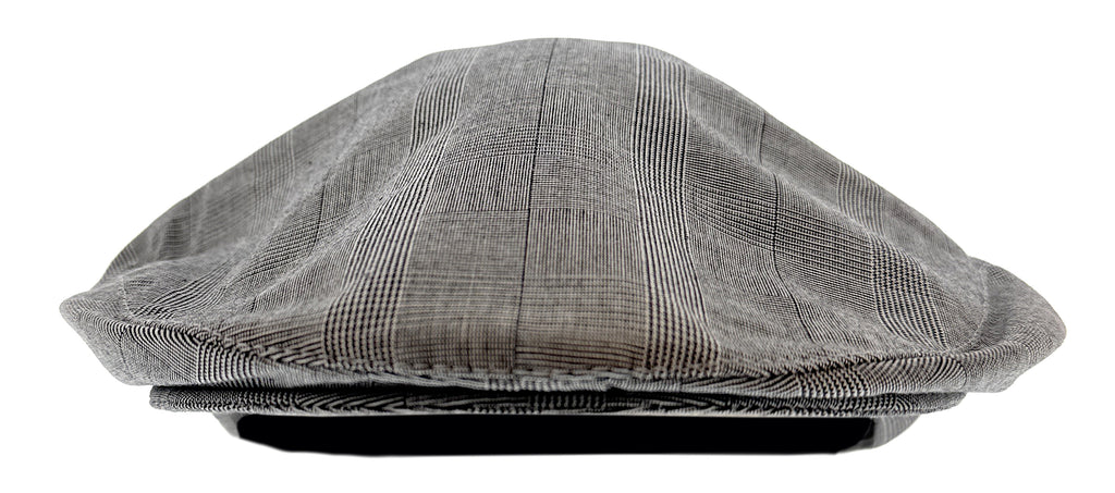 Dolce & Gabbana  Light Grey Fine Plaid Flat Cap-58