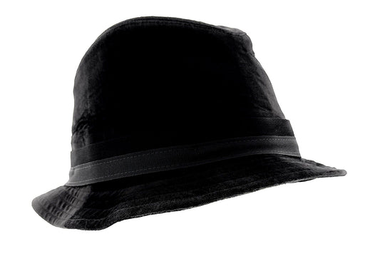 Dolce & Gabbana Classic Black Velvet Bucket Hat with Ribbon Accent Cotton-57