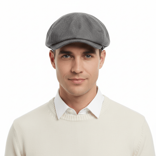 Dolce & Gabbana Dark Grey Light Linen Flat Cap-58