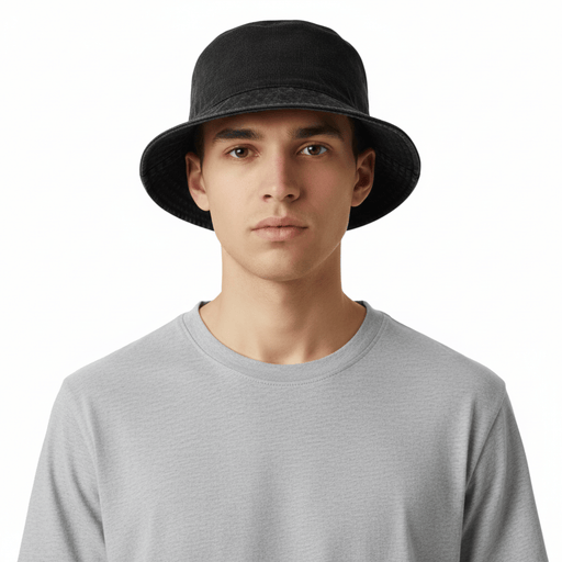 Dolce & Gabbana Grey Cotton Bucket Hat-Adult L