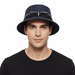 Dolce & Gabbana Men’s Grey Pure Cotton Bucket Hat with Bow Band-Adult M