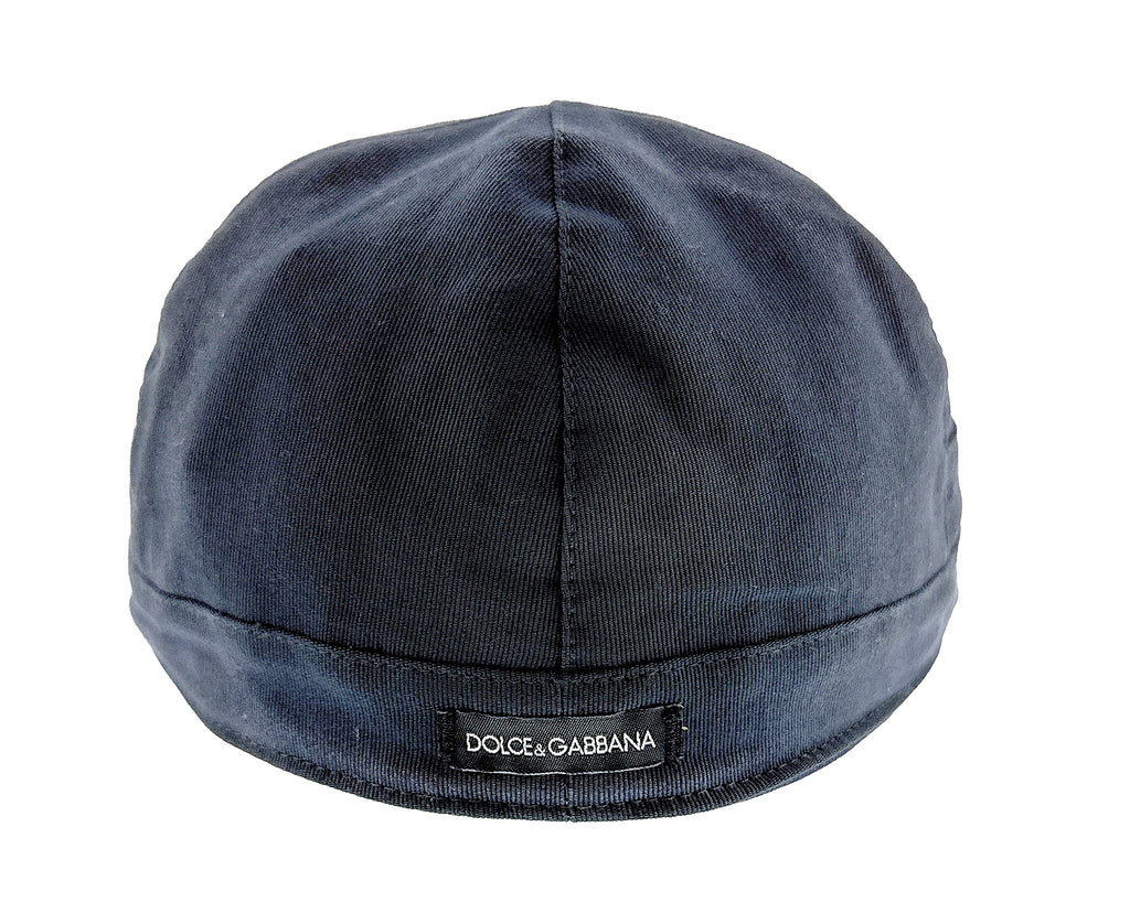 Dolce & Gabbana  Charcoal Vintage Inspired Flat Cap Hat-58