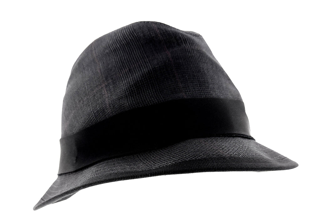 Dolce & Gabbana Men’s Grey Pure Cotton Plaid Bucket Hat with Bow Band-Adult M
