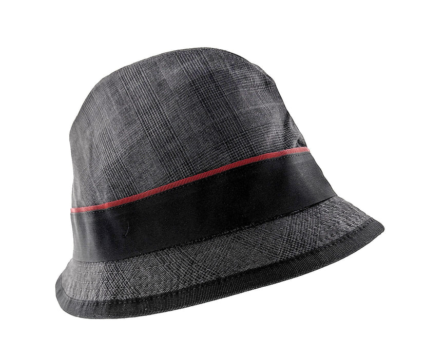 Dolce & Gabbana Men’s Grey Pure Wool Bucket Hat with Bow Band-Adult L