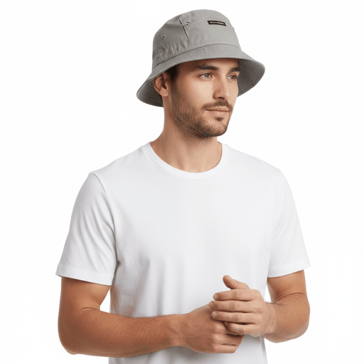 Dolce & Gabbana Beige Cotton Zipper Fishermans Hat-Adult M