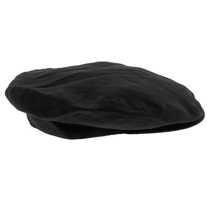 Dolce & Gabbana Men’s Black Linen Flat Cap –  Luxury Headwear