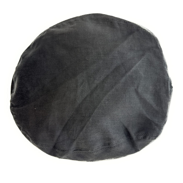 Dolce & Gabbana Men’s Black Linen Flat Cap –  Luxury Headwear