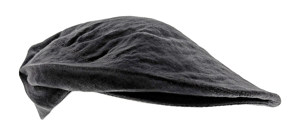 Dolce & Gabbana Black Linen Vintage Flat Cap-58