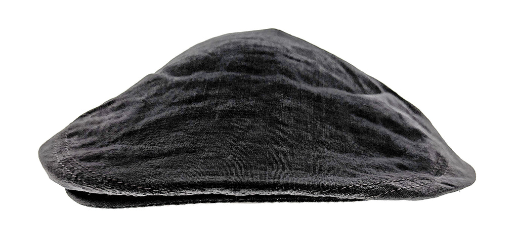 Dolce & Gabbana Black Linen Vintage Flat Cap-58