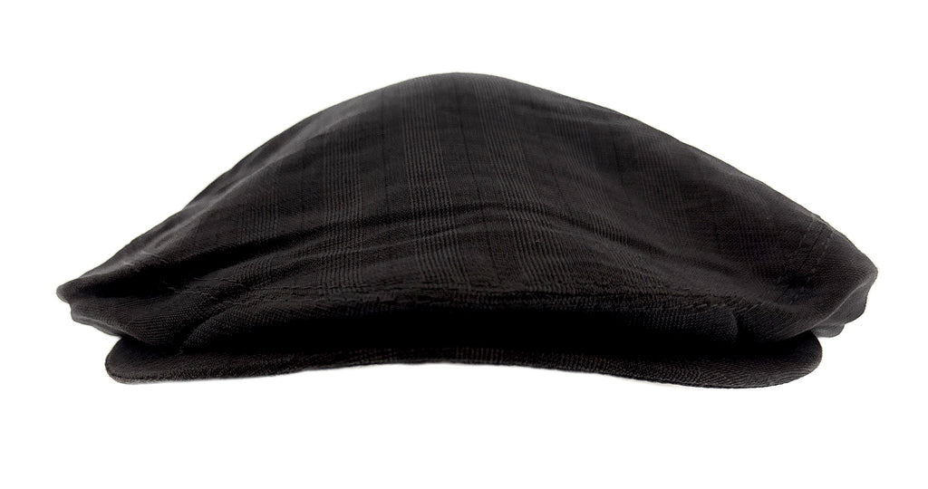 Dolce & Gabbana Black Linen Blend Vintage Flat Cap-58