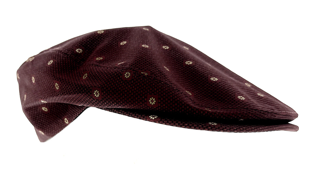 Dolce & Gabbana  Burgundy Vintage Print Flat Cap-58