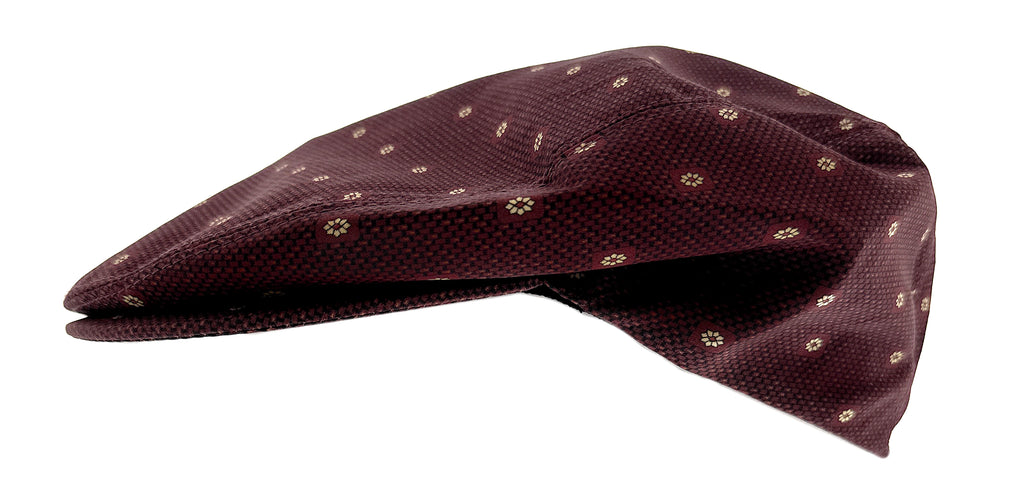 Dolce & Gabbana  Burgundy Vintage Print Flat Cap-58