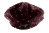 Dolce & Gabbana  Burgundy Vintage Print Flat Cap-58