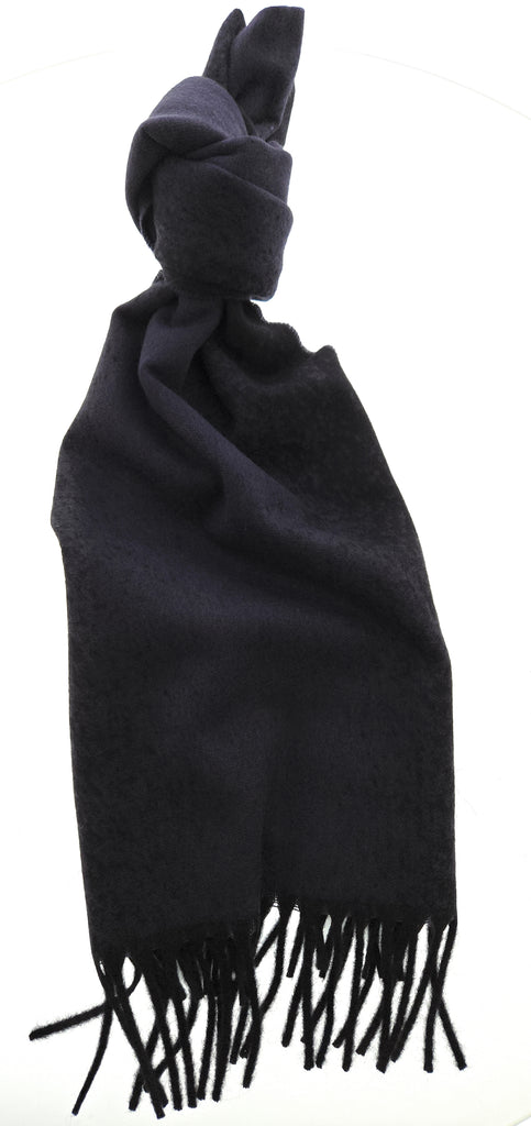 Lanvin Blue Minimalist 100% Cashmere Scarf