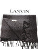 Lanvin Gray Luxury Pure Cashmere Scarf