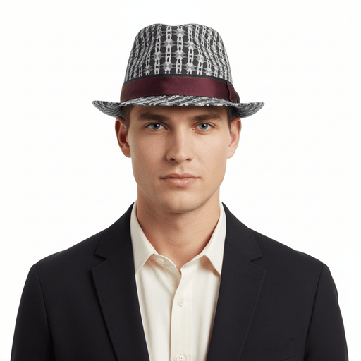 Dolce & Gabbana Silk Blend  Grey Printed Bucket Hat