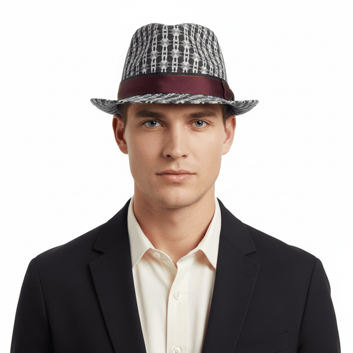 Dolce & Gabbana Silk Blend  Grey Printed Bucket Hat-Adult L