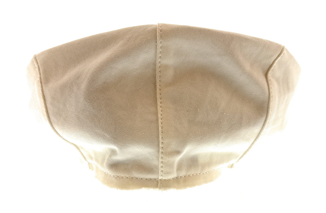 Dolce & Gabbana Ivory Frayed Cotton Signature Flat Cap