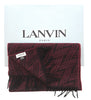 Lanvin Red Rich Burgundy Pure Cashmere Scarf