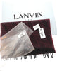 Lanvin Red Rich Burgundy Pure Cashmere Scarf