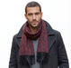 Lanvin Red Rich Burgundy 100% Cashmere Scarf