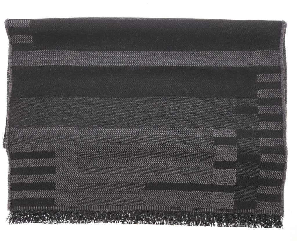 Lanvin Gray Luxurious Modern Pure Wool Scarf