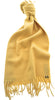 Lanvin Yellow Luxurious Modern 100% Cashmere Scarf