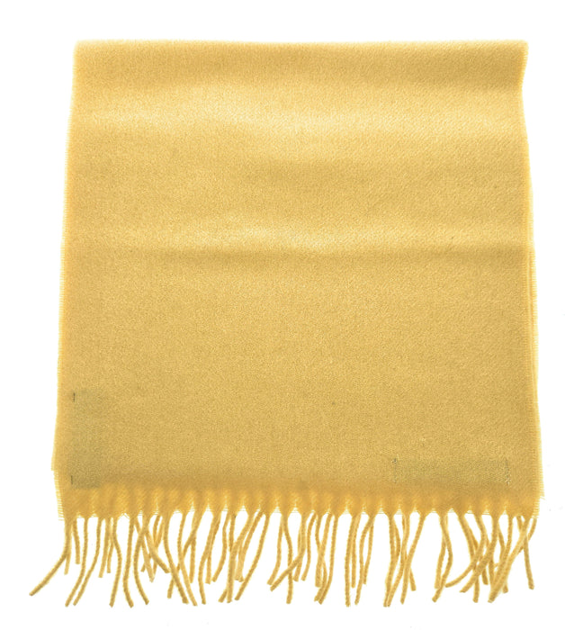 Lanvin Yellow Luxurious Modern 100% Cashmere Scarf