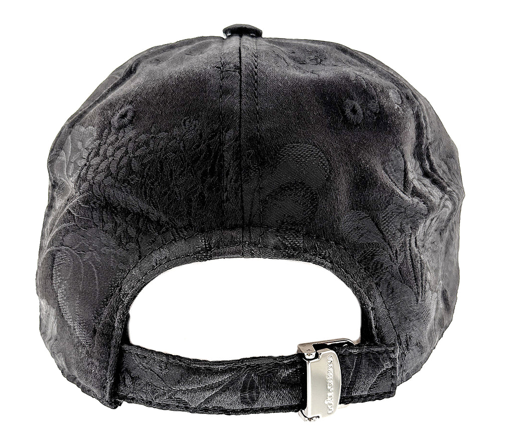 Dolce & Gabbana Men's Black Floral Embossed Baseball Cap - Luxury Textured Hat-57