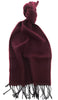 Lanvin Burgundy Luxurious Modern 100% Virgin Wool Scarf