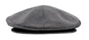 Dolce & Gabbana Men's Herringbone Flat Cap - Classic Black and Gray Ivy Newsboy Hat-58