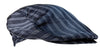 Dolce & Gabbana Blue Striped 100% Silk Newsboy Cap