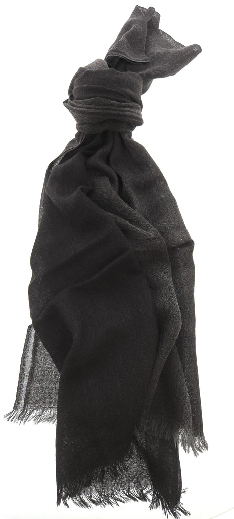 Lanvin Gray Luxurious Modern 100% Cashmere Scarf