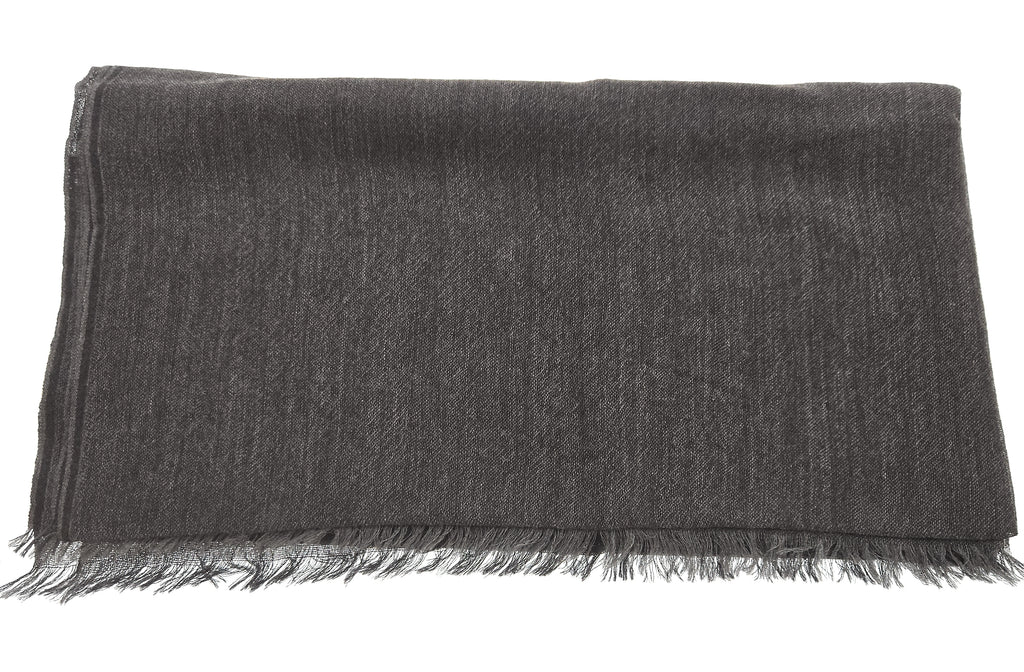 Lanvin Gray Luxurious Modern Pure Cashmere Scarf