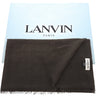 Lanvin Brown Luxurious Modern Cashmere SIlk Blend Scarf