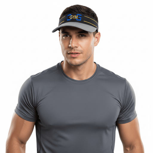 Dolce & Gabbana Cotton Blend Athletic Grey Visor-Adult M