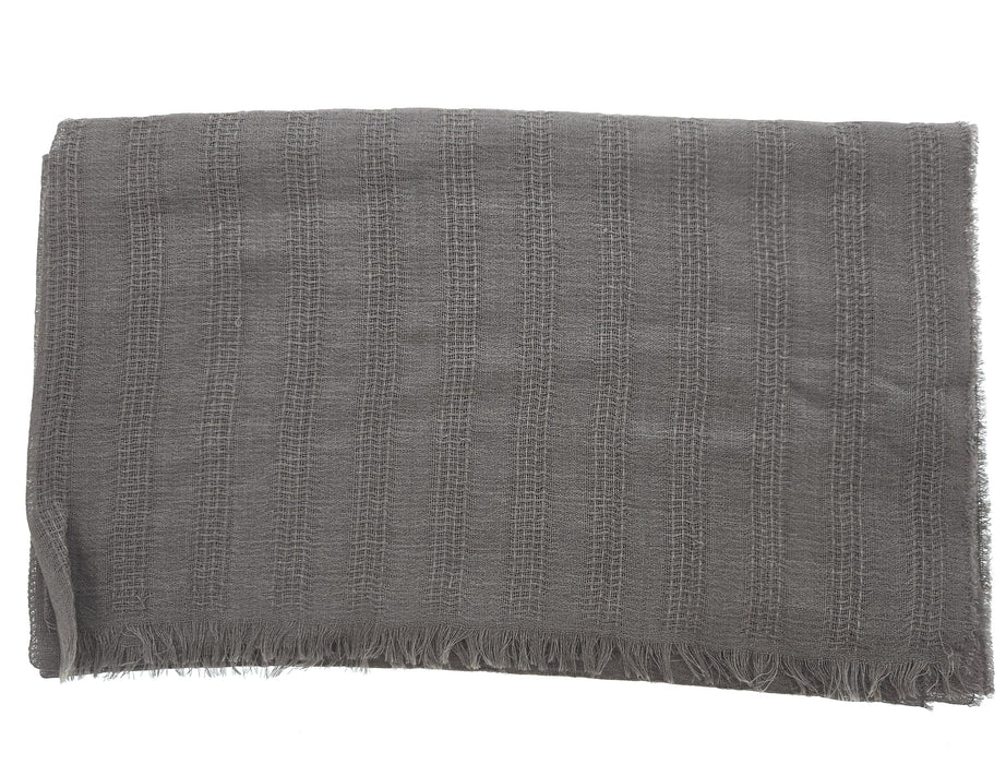 Lanvin Taupe Luxurious Modern Cashmere SIlk Blend Scarf