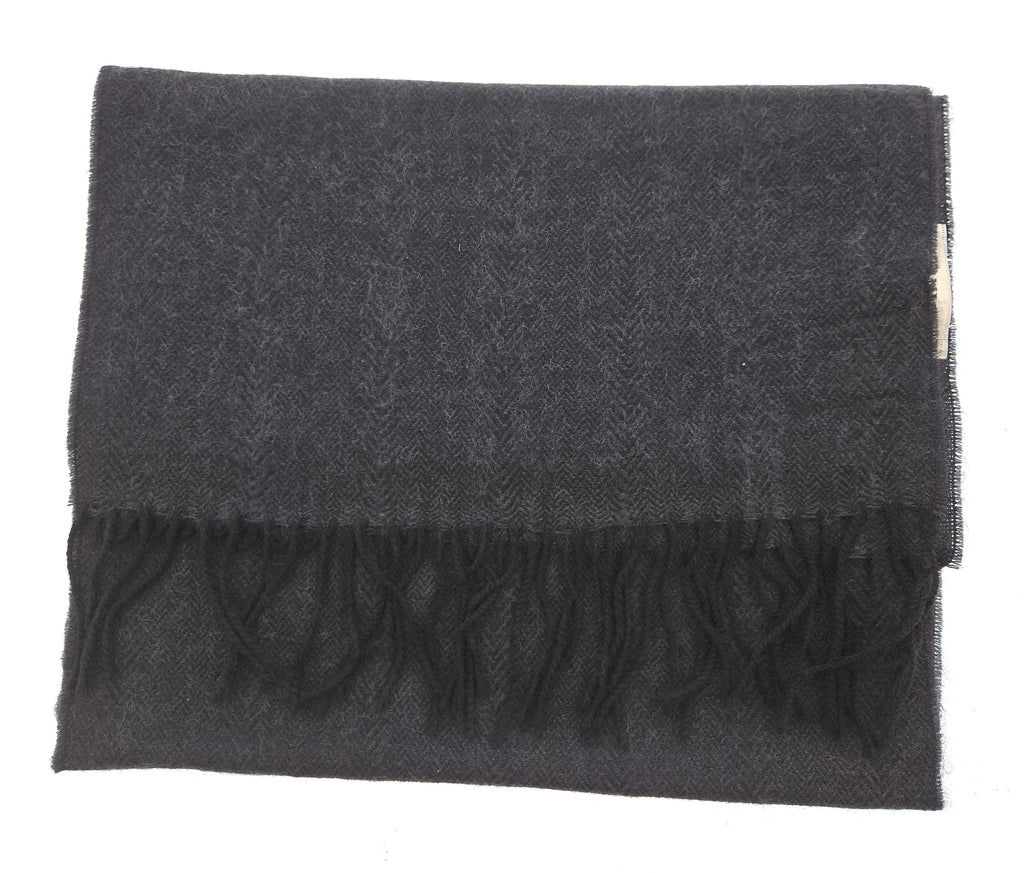 Lanvin Black Luxurious Modern Pure Wool Scarf