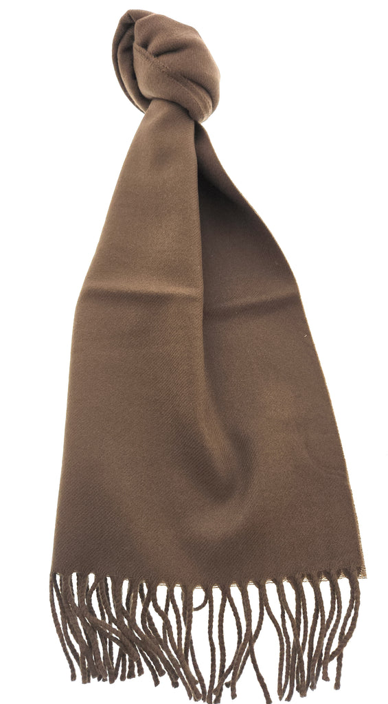 Lanvin Brown Luxurious Modern 100% Wool Scarf