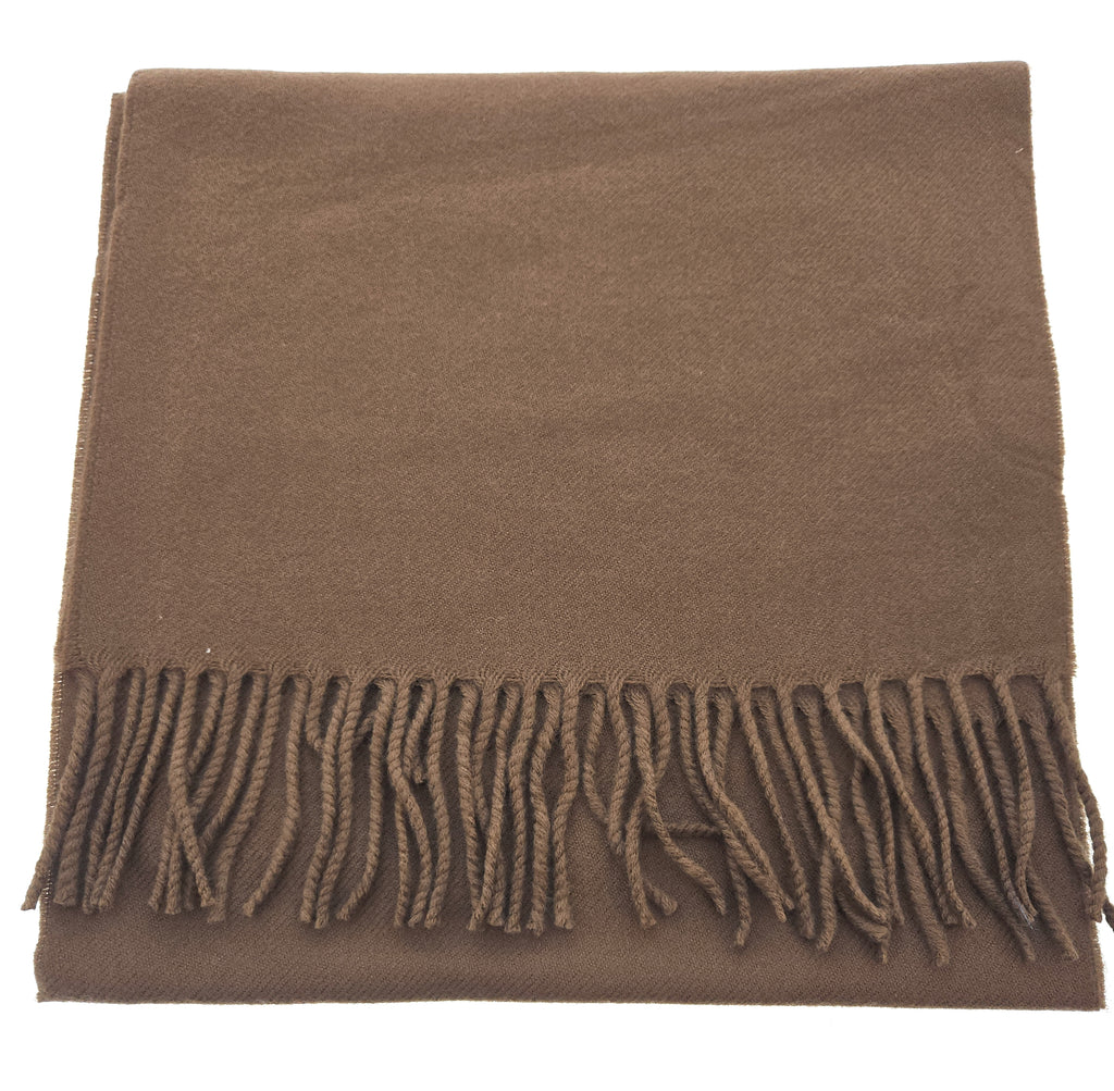 Lanvin Brown Luxurious Modern Pure Wool Scarf