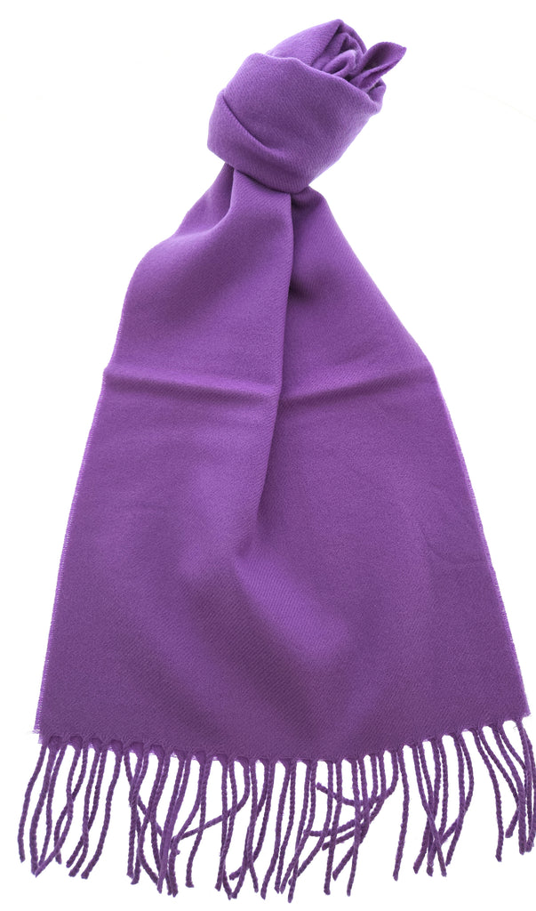 Lanvin Lavander Luxurious Modern 100% Wool Scarf