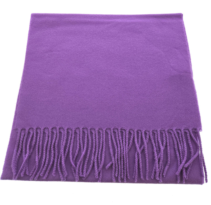 Lanvin Lavander Luxurious Modern 100% Wool Scarf