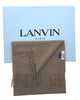 Lanvin Tan Luxurious Modern Pure Wool Scarf