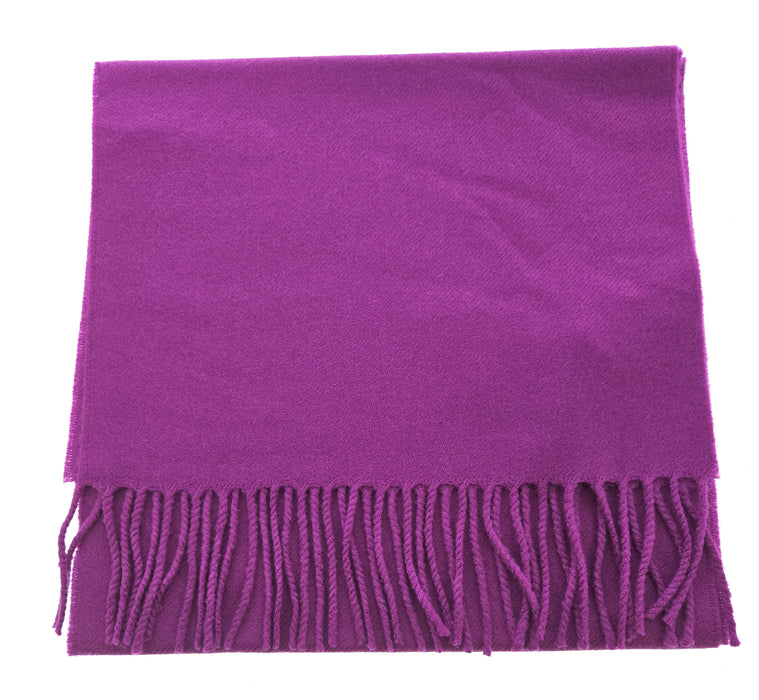 Lanvin Purple Luxurious Modern 100% Wool Scarf