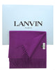 Lanvin Purple Luxurious Modern Pure Wool Scarf